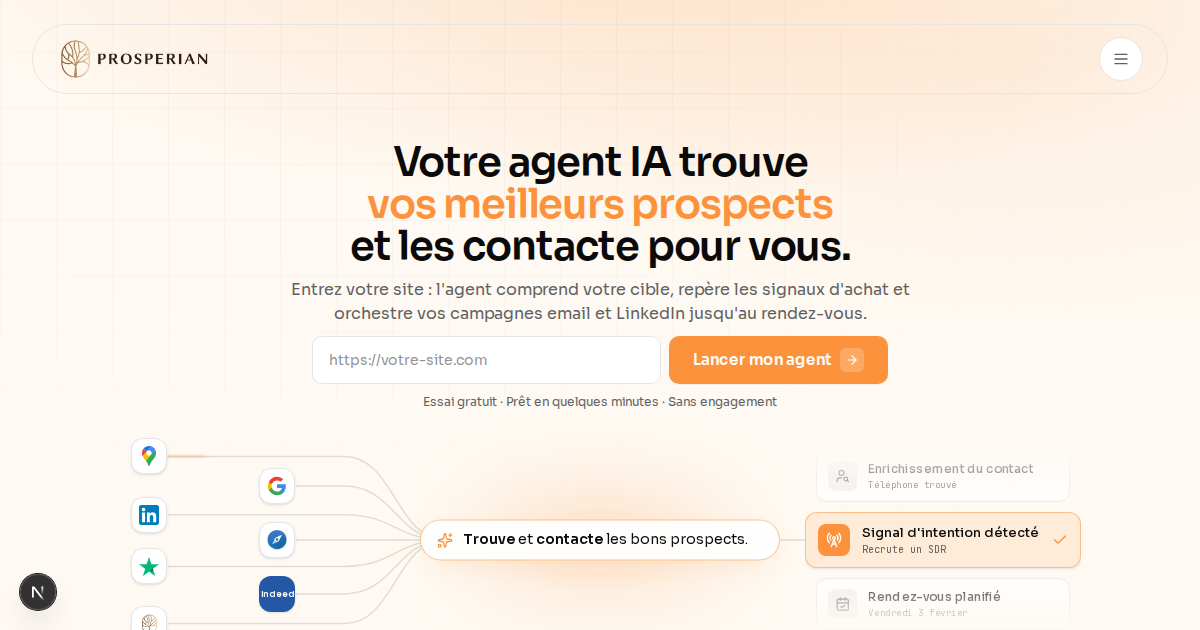 I built Prosperian: only prospect people who already know you